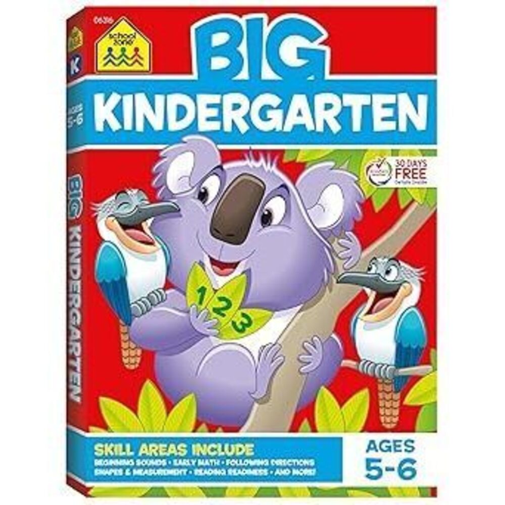 Big Kindergarten Workbook: 320 Pages, Early Reading And Writing, Numbers 0-20,